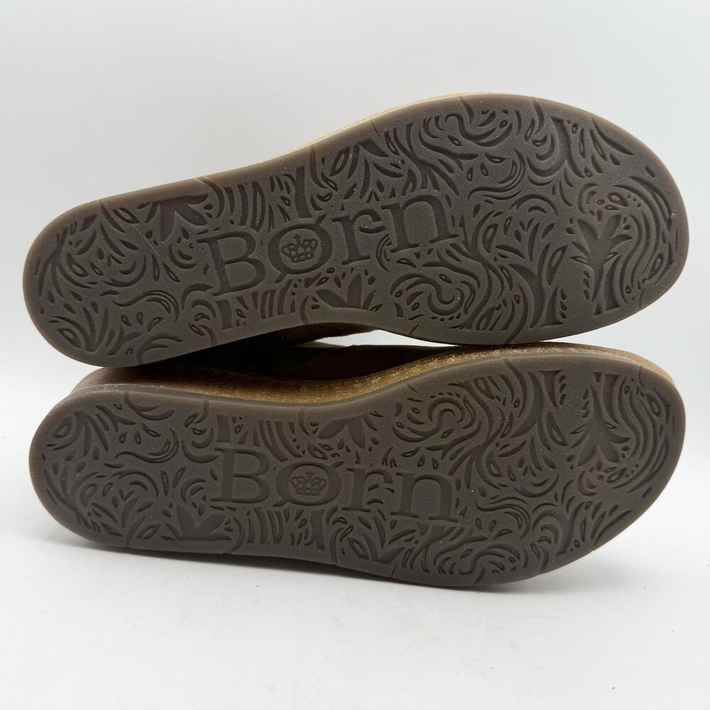 Born Taupe Suede Wedge Ankle Boots - Picture 12 of 14